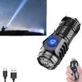 Mini Super Power Flashlight/ Three-Eyed Monster Rechargeable Torch, 82mm Portable Small Flashlight, 5 Modes Ultra-Bright Waterproof Flashlight, Suitable for Power Outages, Emergencies, Camping, Hiking, and Outdoor Use. 