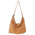 Women Casual Canvas School Crossbody Bags For Student Female Solid Color Large Capacity Tote Bag Trendy Cool Men Shoulder Bag.