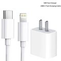 For iPhone 11 18W USB-C Power Adapter Charger US EU Plug Smart Phone Fast Charger Adapter with Type-C to Lightning Cable For iPad For iPhone 11 Pro Max 8/X/Xs Max/Xr/11 Pro. 
