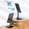 360° rotation mobile phone bracket desktop telescopic folding double shaft design stable anti -fall creative lazy bracket.