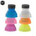 6PC Reusable Creative Bottle Top Lid Plastic Water Dispenser Lid Protector Cap Waterproof Gasproof Practical Can Seal Cover.