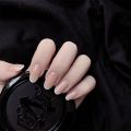 24pcs French Almond Head False Nails White Line Cross Set Nails Full Coverage Art Press on Nail with Nails Accessories T. 