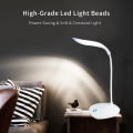 Migeet Rechargeable Leds Desk Lamp Portable USB Charging & Plug-in 360° Flexible Hose Reading Lamp Students Children Soft Light Eye-Caring Touching Control Table Lamp.