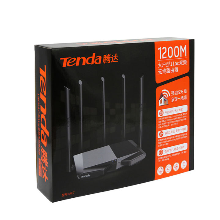 Tenda%20AC7%20Dual%20Band%20Wireless%20AC1200%20Router%20Wifi%20Range%20with%205*6dBi%20High%20Gain%20Antennas%20Wider%20Coverage%20Wi-Fi%20Extender%20-%20Image%207