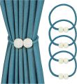 Premium Magnetic Curtain Tieback with elegant rope design – Decorative Curtain Holder (No drilling, no hooks – easy to use & reusable).