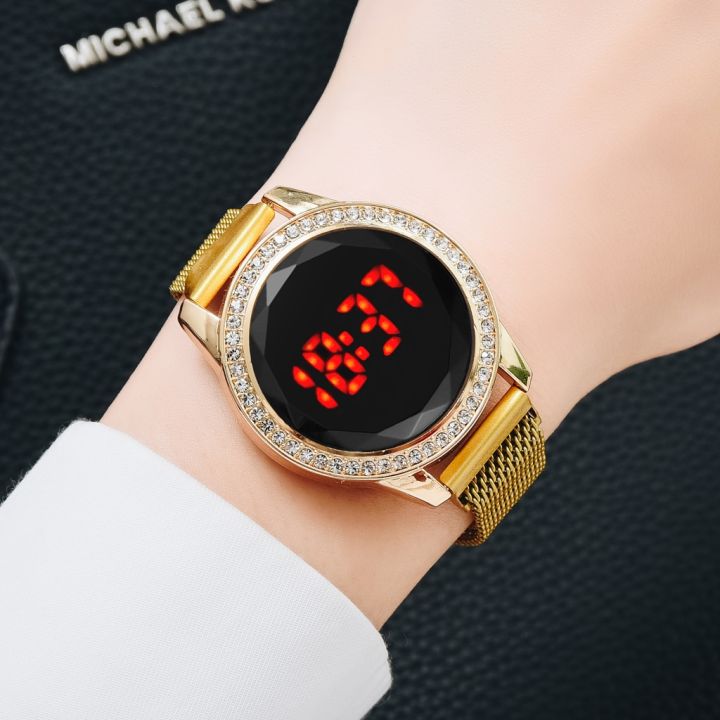 Luxury%20Digital%20Red%20LED%20Watches%20For%20Women%20Magnetic%20Stainless%20Steel%20Belt%20Quartz%20Clock%20Ladies%20Wrist%20Watch%20Fashion%20Business%20Watch%20-%20Image%204