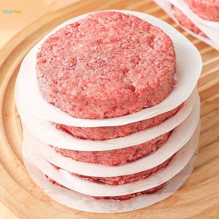 100%20Pieces%20Hamburger%20Paper%20Parchment%20Paper%20Burger%20Sheets%20Liner%20Round%20Nonstick%20for%20Restaurants%20Patty%20Separating%20-%20Image%207