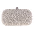 Pearl Clutch Bags Women Purse Ladies Hand Bags Evening Bags for Party Wedding Pearl Fashion Clutch Bags - White. 