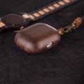 Wooden Case Cover for  AirPods Pro 2 Generation with Leather Lanyard & Box, Hand Polished & Handcrafted -(Walnut-Air Pods Pro 2). 