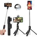 XT02 Selfie Stick Wired Remote Shutter Monopod Bluetooth Extendable Handheld Stabilizer Stand Tripod. 