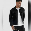 Black Denim Jacket For Men - Jacket For Men - Winter Collection For Men - Jacket For Men - Winter Collection For Men - Jacket. 