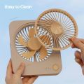 Portable USB Mini Fan Convenient And Ultra-quiet Electric Fan Rechargeable Student Small Cooling Desktop Fans Clip Ventilador.