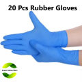20 Pcs Disposable Powder Free Household Examination Working Rubber Gloves.. 
