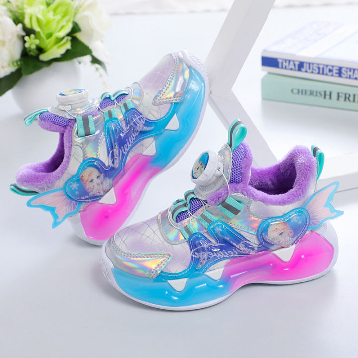 Girls'%20Shoes%20Fall/Winter%202024%20New%20Fleece%20Warm%20Kids%20Sneakers%20for%20Elementary%20and%20Middle%20School%20Students%20Princess%20Running%20Shoes%20-%20Image%202