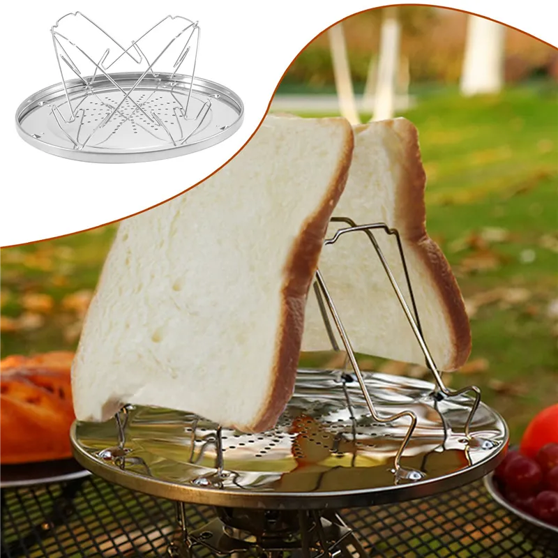 Slice Camping Bread Toast Tray Gas Stoves Cooker BBQ Camping