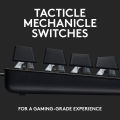Logitech G413 TKL SE Mechanical Gaming Keyboard - Compact Backlit Keyboard with Tactile Mechanical Switches, Anti-Ghosting, Compatible with Windows, macOS - Black Aluminium. 