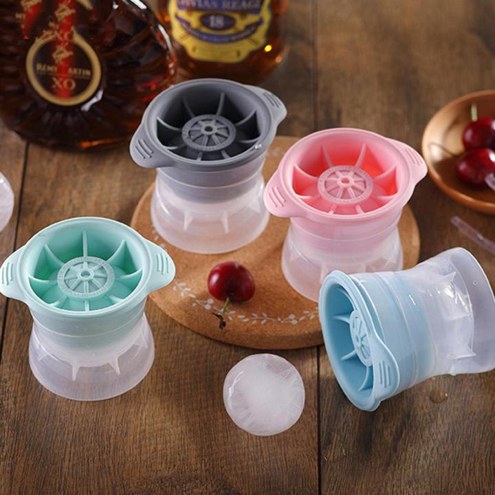 Silicone Sphere Ice Cube Mold Kitchen Melting DIY Ice Ball Round Making