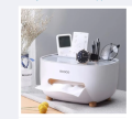 Style Tissue Box Holder Plastic Household Napkin Storage Box Practical Desk Organizer Office.
