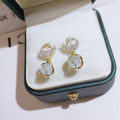 Fashion Sparkling Swan Crystal Swan Drop Pendant Earrings Women Exquisite Sweet Temperament Girls Jewelry. 