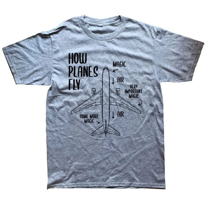 Novelty%20How%20Planes%20Fly%20Engineer%20ot%20Airplane%20T-Shirt%20Mens%20Short%20Sleeves%20Oversized%20%20Hop%20%20Printed%20T%20Shirts%20Top%20Tees%20-%20Image%202