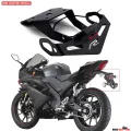Motorcycle Magnetic License Plate Holder Fender Eliminator Tail Tidy for YAMAHA R15 V3 With LED & Fittings-Black (Imported). 