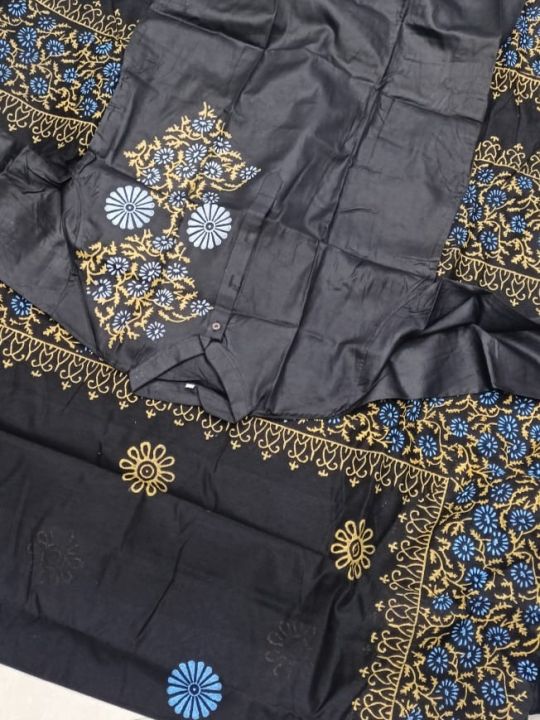 Occasional%20Dress/Couple%20Set/Matching%20Dress/Traditionally%20Dress/Sari%20And%20Panjabi-%20Block%20Print%20Saree%20&%20Panjabi%20-%20Sharee%20For%20Women%20-%20Image%203