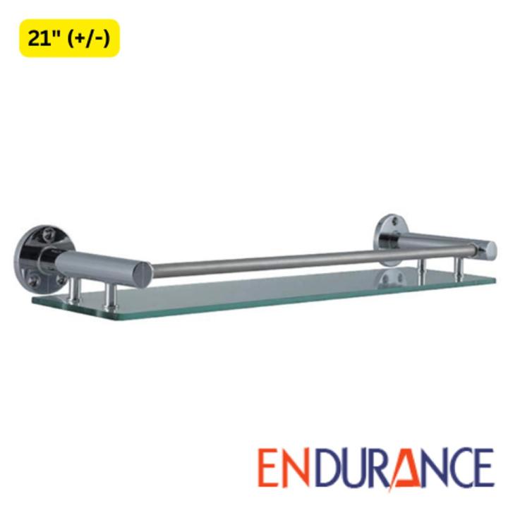 Basin Glass Shelf Heavy Side   with 10mm (+/-) Glass