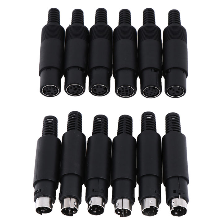 Mini%20DIN%20Plug%20Socket%20Connector%203/4/5/6/7/8%20PIN%20Chassis%20Cable%20Mount%20Male%20Female%20-%20Image%203