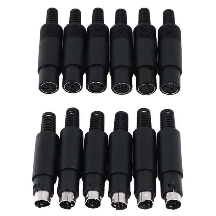 Mini%20DIN%20Plug%20Socket%20Connector%203/4/5/6/7/8%20PIN%20Chassis%20Cable%20Mount%20Male%20Female%20-%20Image%203