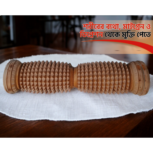 Foot Roller Massager - Acupressure Wooden Tools for Pain Relief and Relaxation | Wooden foot roller | Durable, Eco-Friendly, and Easy to Use | Wooden Footrest.