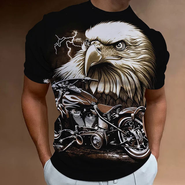 American%20Eagle%20Pattern%20Men'S%20Tees%203D%20Motorcycle%20Printing%20T-Shirt%20Short%20Sleeve%20Retro%20Top%20Summer%20Men's%20Clothing%20Oversized%20Blouse%20-%20Image%207