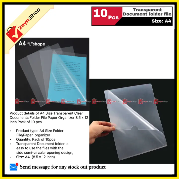 Documents%20Folder%20File%20Transparent%20Clear%20%20A4%20Size%20Paper%20Organizer%208.5%20x%2012%20Inch%20Pack%20of%2010%20pcs%20-%20Image%202