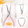 2 Pack Needle Nose Pliers, 6 Inch Long Nose Pliers. 