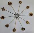 Metal Hijab Pin Set for Women - Pack of 6.