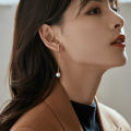 Fashion Korean Vintage Non-piercing Pearl Tassel Ear Hook Long Hanging Drop Earrings Jewellery Gift For Women. 