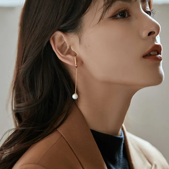 Fashion%20Korean%20Vintage%20Non-piercing%20Pearl%20Tassel%20Ear%20Hook%20Long%20Hanging%20Drop%20Earrings%20Jewellery%20Gift%20For%20Women%20-%20Image%205