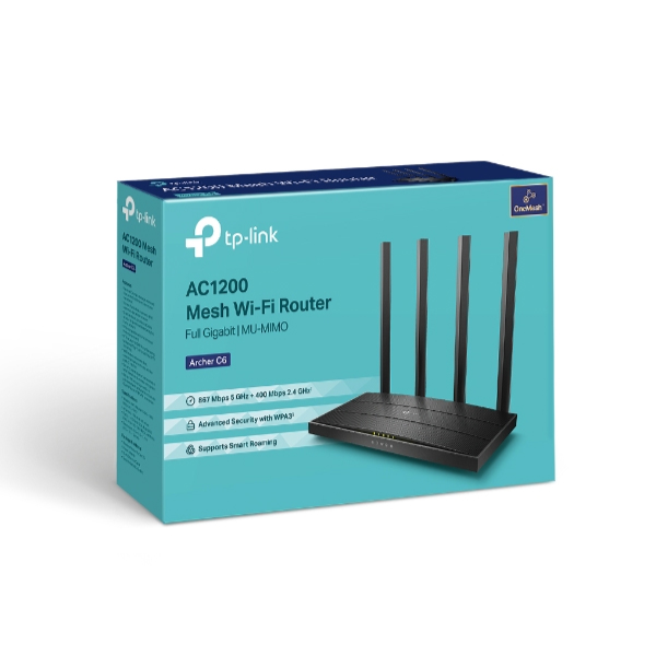 Tp-link%20Archer%20C6%20AC1200%20Dual-Band%20Gigabit%20Wi-Fi%20Router%20-%20Image%202