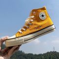 【Emotion HENG】1970s Vintage Skateboard Shoes Korean Style Fashionable Summer Breathable Versatile High-Top Canvas Shoes for Students Men Couple Fashionable Cloth Shoes. 