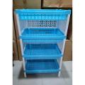 3side cover plastic rack book self 4step - Kitchen Rack. 