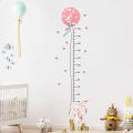 Balloon Rabbit Wall Stickers For Baby Girls Room Kids Room Height Ruller Grow Up Chart Height Measurement Wall Decals. 