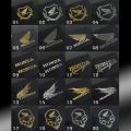 Honda Motorcycle Helmet Sticker Metal Emblem.