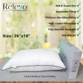 Relevo Premium Quality Pillow Measuring 26X18 Inches - Combining Comfort And Style For Good Night's Sleep.