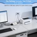 2 Ports USB 2.0 Auto Sharing Switch Hub Control Box for Printer Scanner.