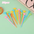 【Best-Selling】 20Pcs/Set Cute Animal Food Toothpicks Mini Cartoon Toothpicks Bento Fruit Forks Lunch Box Toothpick Bento Lunch Decoration Luolong.