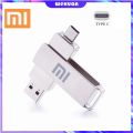 【Ready Stock+FREE Shipping+COD】XIAOMI Original OTG metal pendrive 2TB 1TB 512G 256GB 128G 64G 32G 16G 8G type-c usb dual pendrive OTG USB Flash Drive pendrive type c Andrio high speed. 