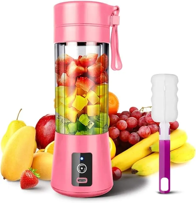 Portable%20Blender,%20YKSINX%20Smoothie%20Juicer%20Cup,%20Personal%20Mini%20Blender%20for%20Shakes%20and%20Smoothies,%20Six%20Blades%20in%203D,%2013oz%202000mAh%20Powerful%20USB%20Rechargeable%20Home%20Travel%20Handheld%20Fruit%20Juicer%20(Pink)%20-%20Image%207