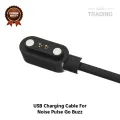 Noise ColorFit Pulse Go Buzz Magnetic Charging Cable 2 Pin High Quality USB Charger Cable USB Charging Cable Dock Bracelet Charger for Noise ColorFit Pulse Go Buzz Smart Watch. 