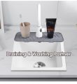 1Pc Silicone Faucet Mat Kitchen Sink Tray Soap Drain Pad Sink Splash Drying Mat.