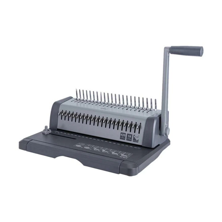Deli E3873 450 Sheets 21-HOLE Steel Spiral Binding Machine