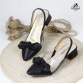 High quality Premium Artificial Leather Pink shoe, Tie shoe, Bow shoe, Ladies Shoes, Women shoes. Imported High quality metarials 1.5 inch heel - A&S Fashion.